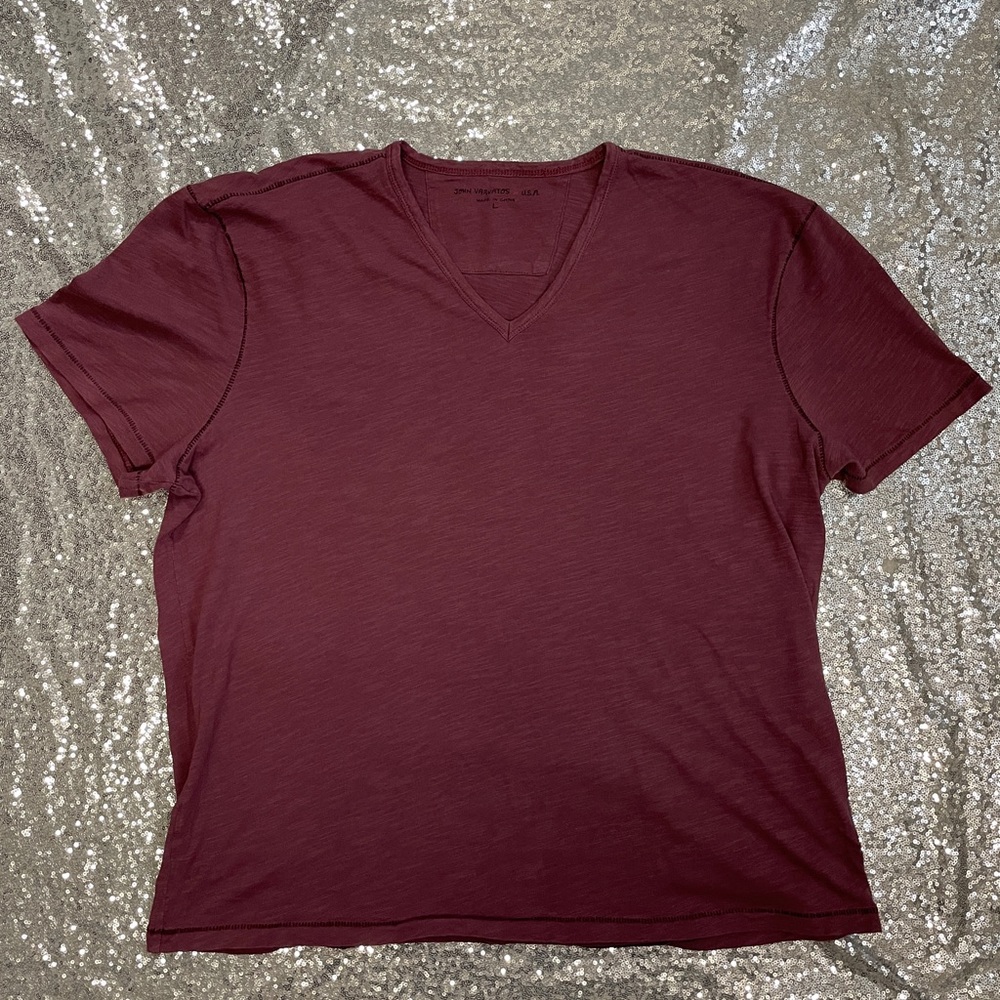 John Varvatos V-Neck T-Shirt Men’s Sz L